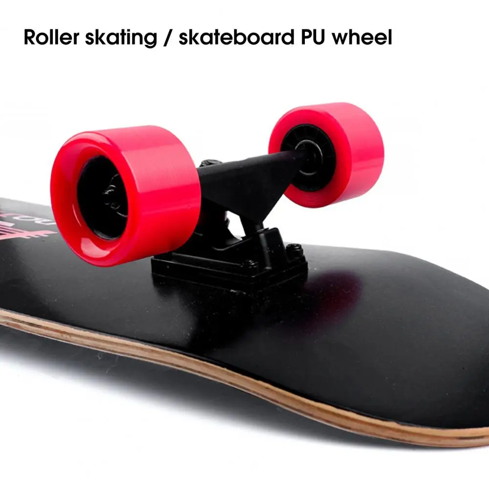 1Pc/4Pcs/8Pcs Skate Wheel Practical Compact Longboard Wheel Double-Row Roller Skate Skating Accessory