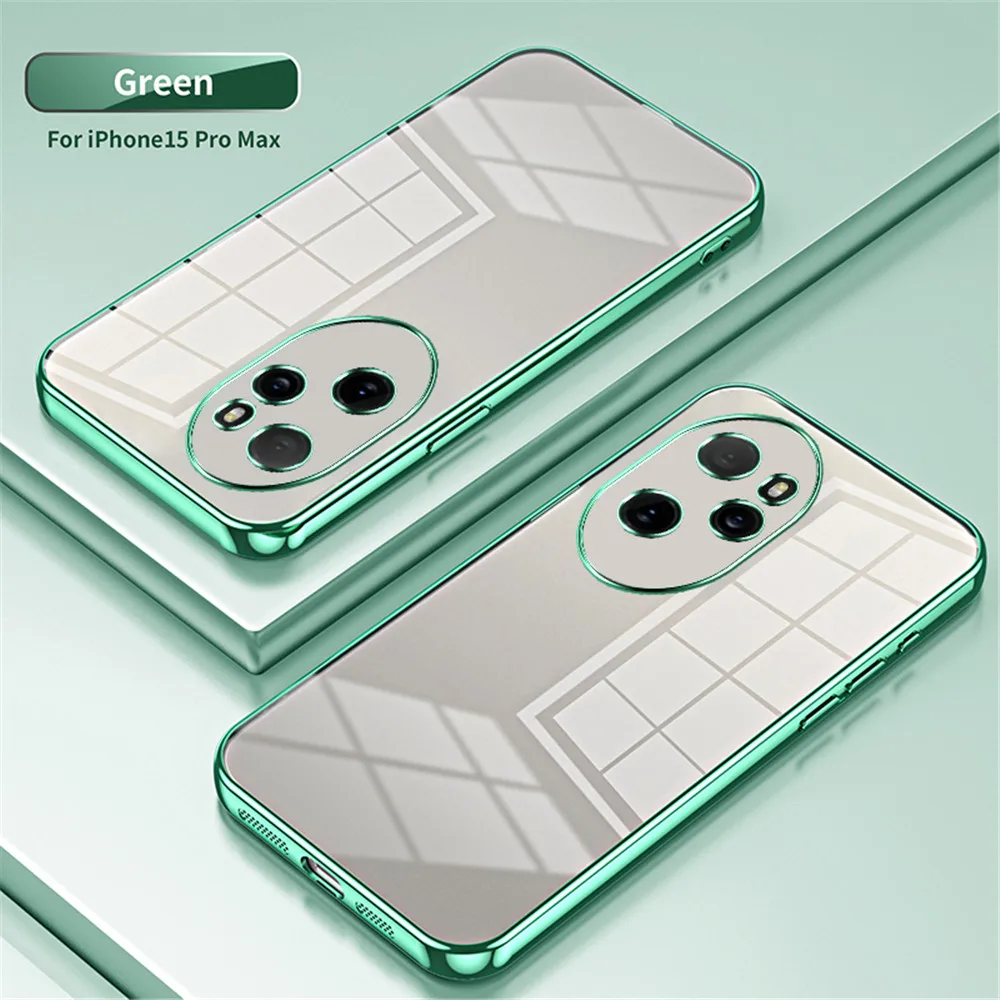 Shockproof Transparent Plating Clear Phone Case