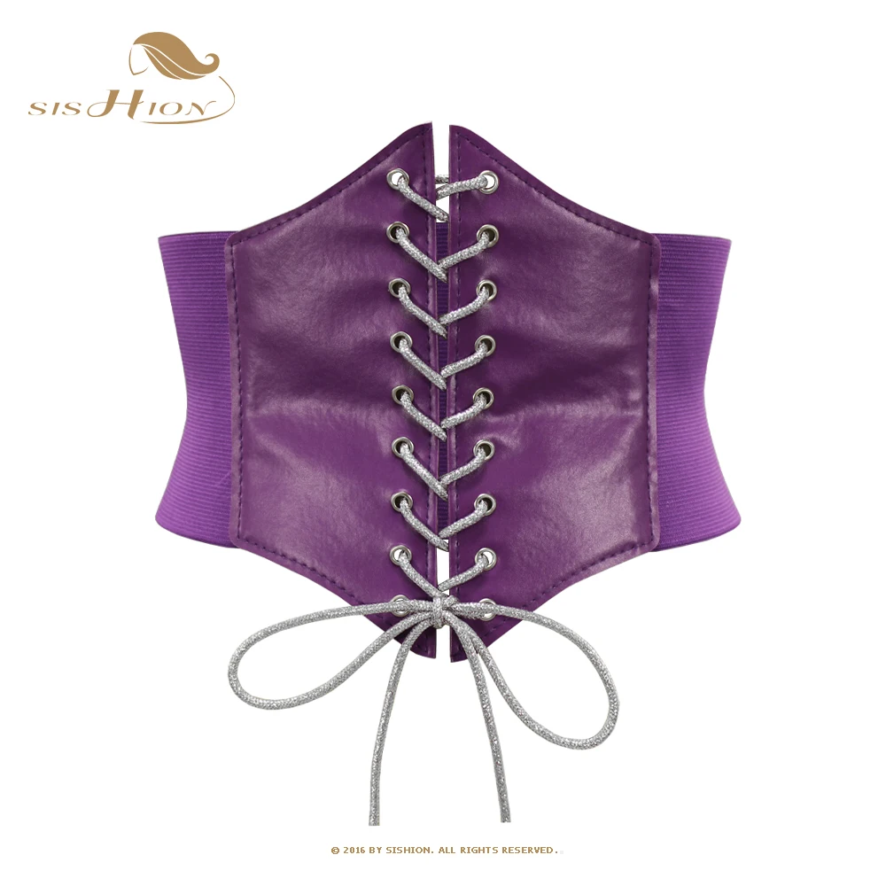

SISHION Gaine Amincissante Femme Purple Corset for Women VD2596 Steampunk Elastic Belt Wide Waist Corsets Gothic Clothes Gorset