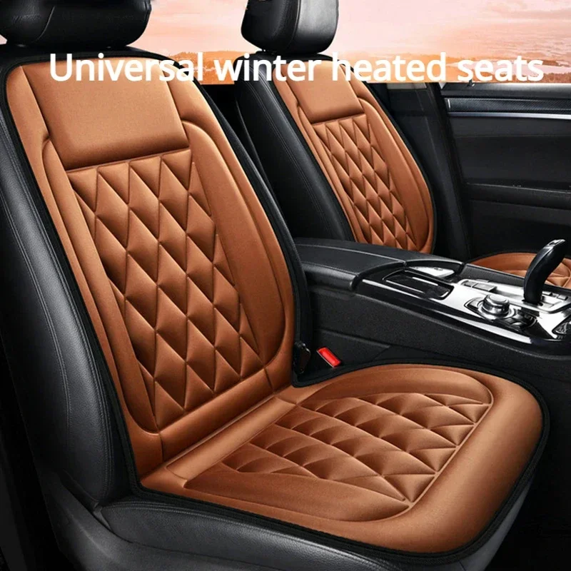 

Universal 12V Heated Seat Cover Heater Warmer Winter Household Car Seat Cushion Interior Accessories Flocking Cloth Fast Heating