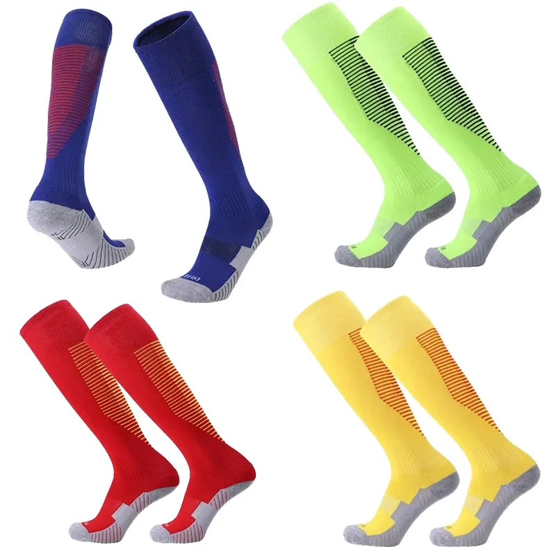 

kids Men Women Football Soccer Socks Thickening Towel Bottom Sports Rugby Stockings Knee-High Volleyball Long Socks Cycling