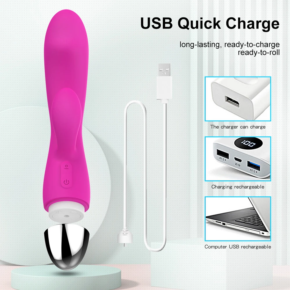 12 Speeds G Spot Vibrator Sex Toys for Women Powerful Dildo USB Rechargeable Vibrator Clitoris Stimulation Massage Adult Sxy Toy