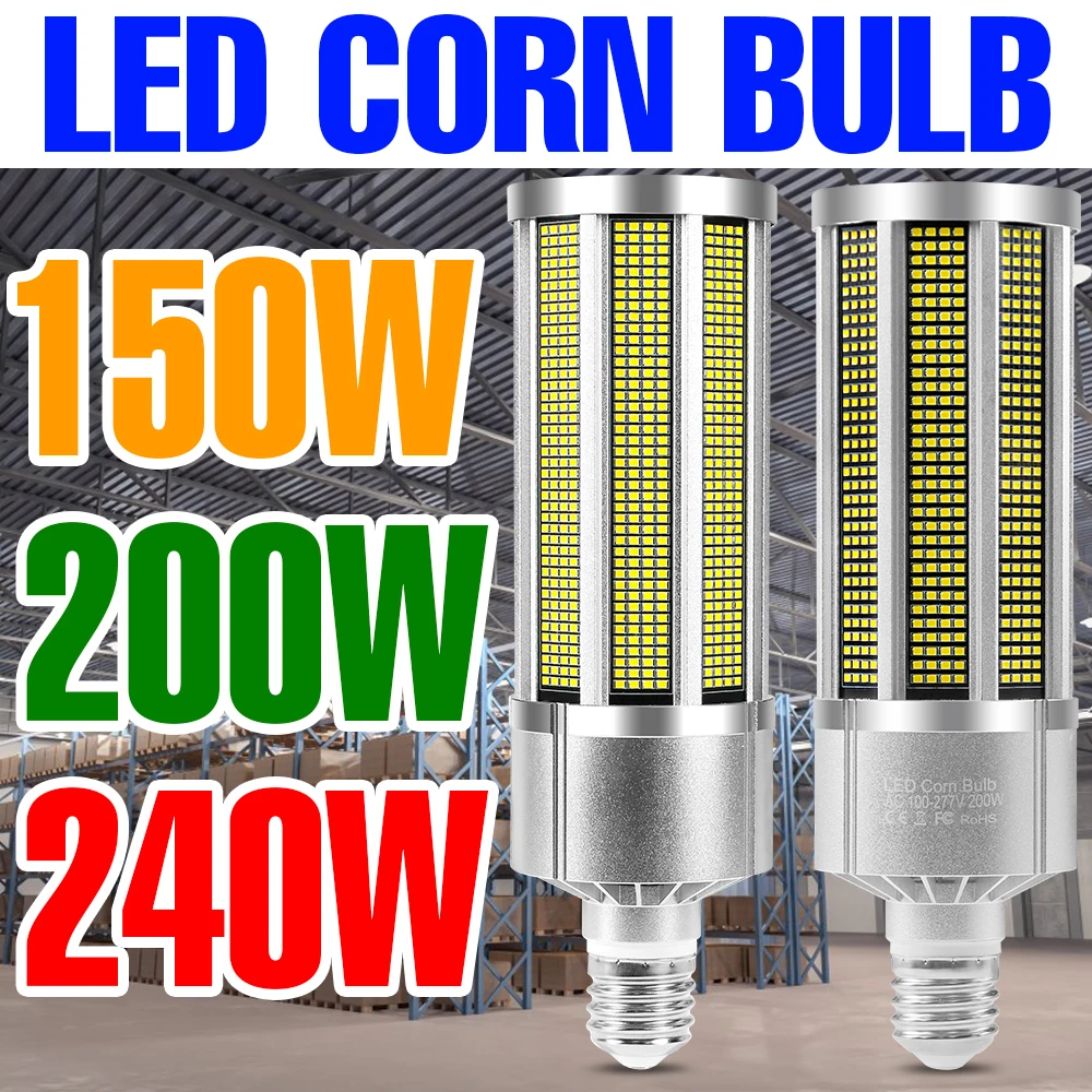 

LED Corn Bulb E39 Lamp 220V Light Warm White Leds Lampada 110V Bombillas 150W 200W 240W High Power No Flicker Ampoule For Home