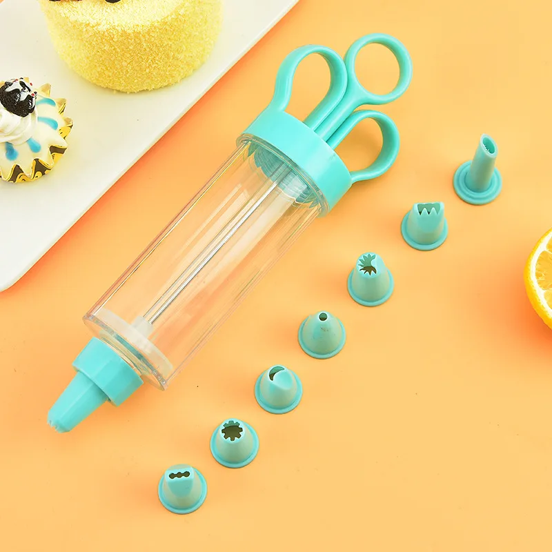 

PP Cake Decoration Gun Set Cream Cookies Decoration Nozzle Baking Tool Milking Nozzle Set