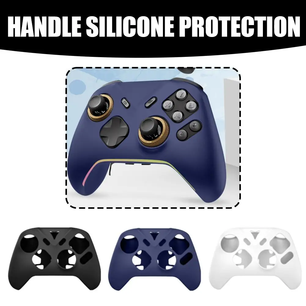 Enhanced Silicone Protective Controller Case with Joystick Caps - Drop-proof, Scratch-resistant, and Sweat-resistant