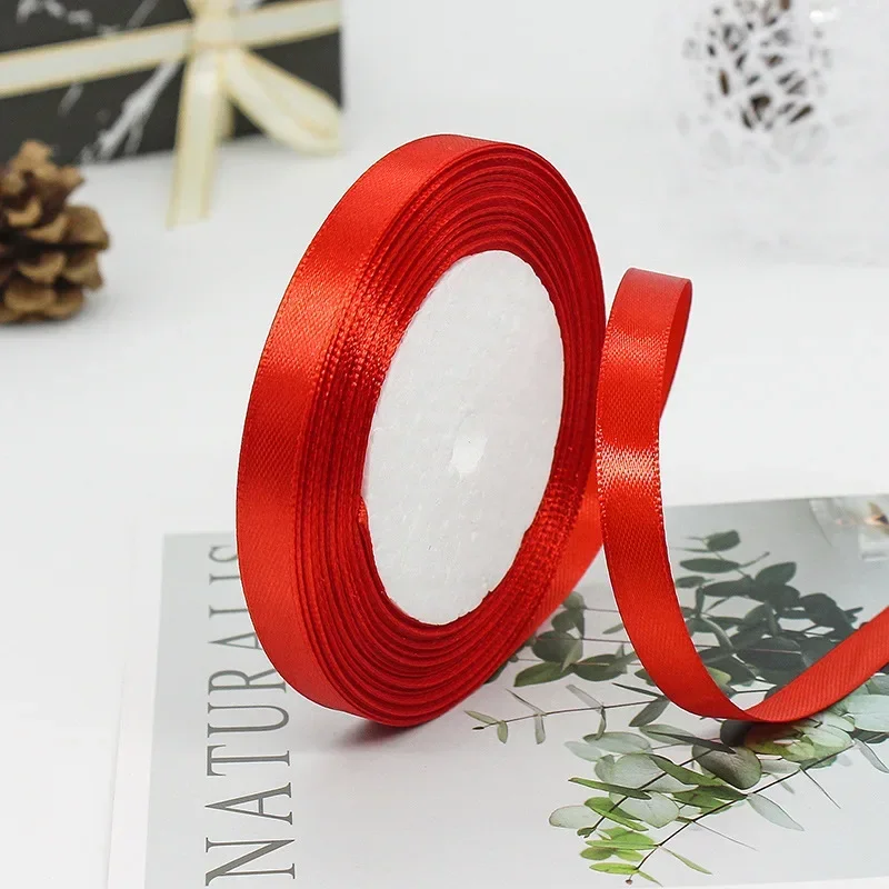 Elegant Satin Ribbons for Gift Wrapping & Decorations - 25 Yards