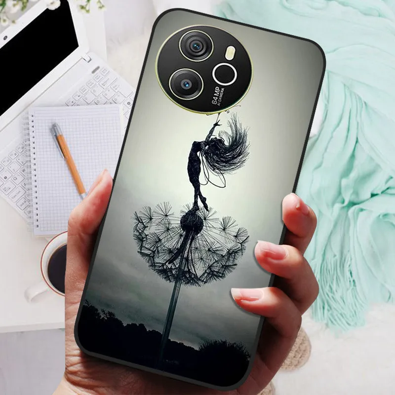 Blackview SHARK 8 Silicone Soft Back Case - Black Lion Wolf Design