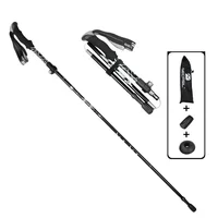2PCS Trekking Poles Adjustable Ultralight Walking Sticks Alpenstock Outdoor Hiking-Climbing Mountaineering Sticks 2