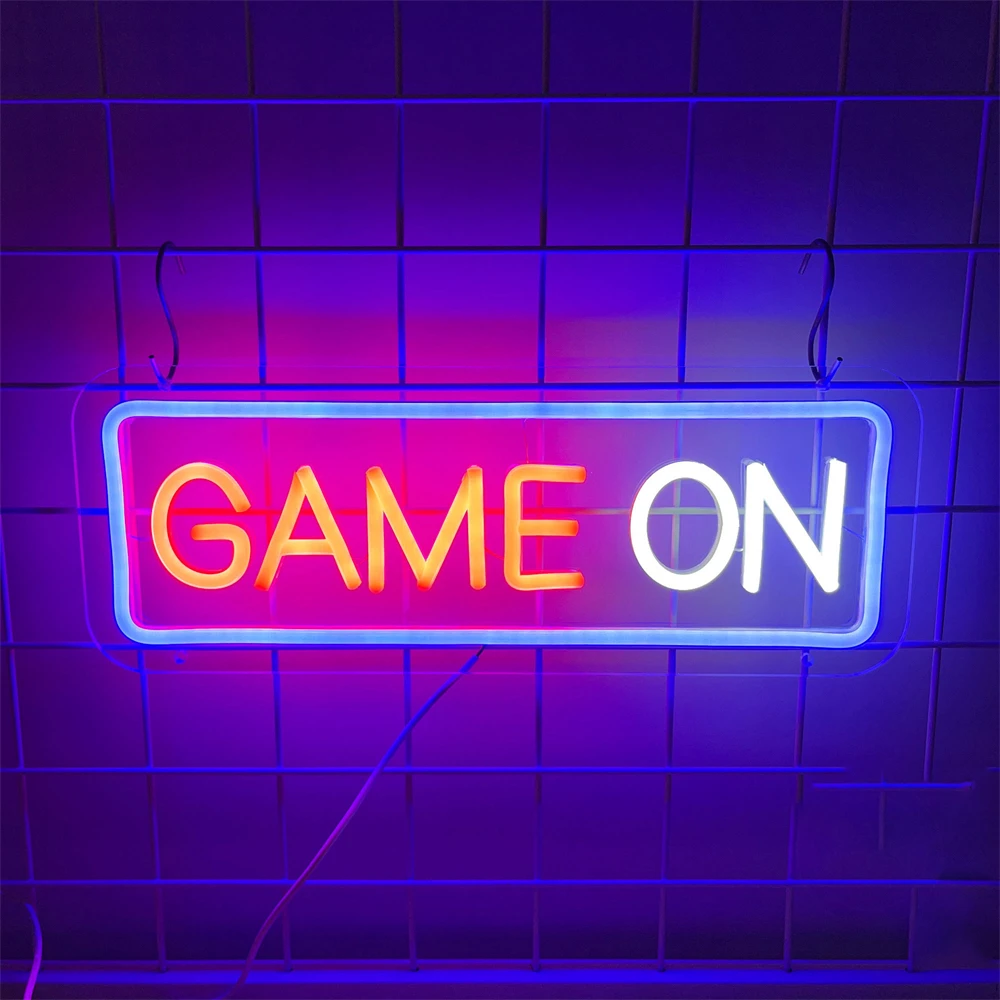 Zona Di Gioco Neon Sign Light Led Gaming Neon Lamps Wall Hanging Night Light Per Ps4 Game Room Bar Decoration Gamer Regali Di Compleanno