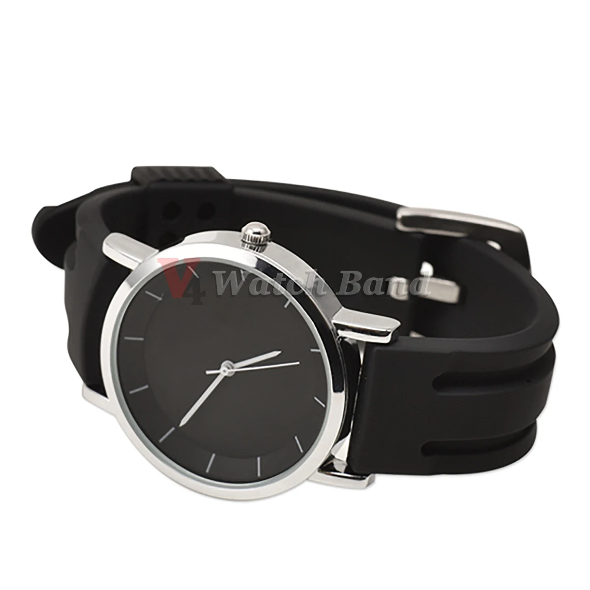 Men's Sport Waterproof Silicone Rubber Watch Strap - Soft Diving Wristband