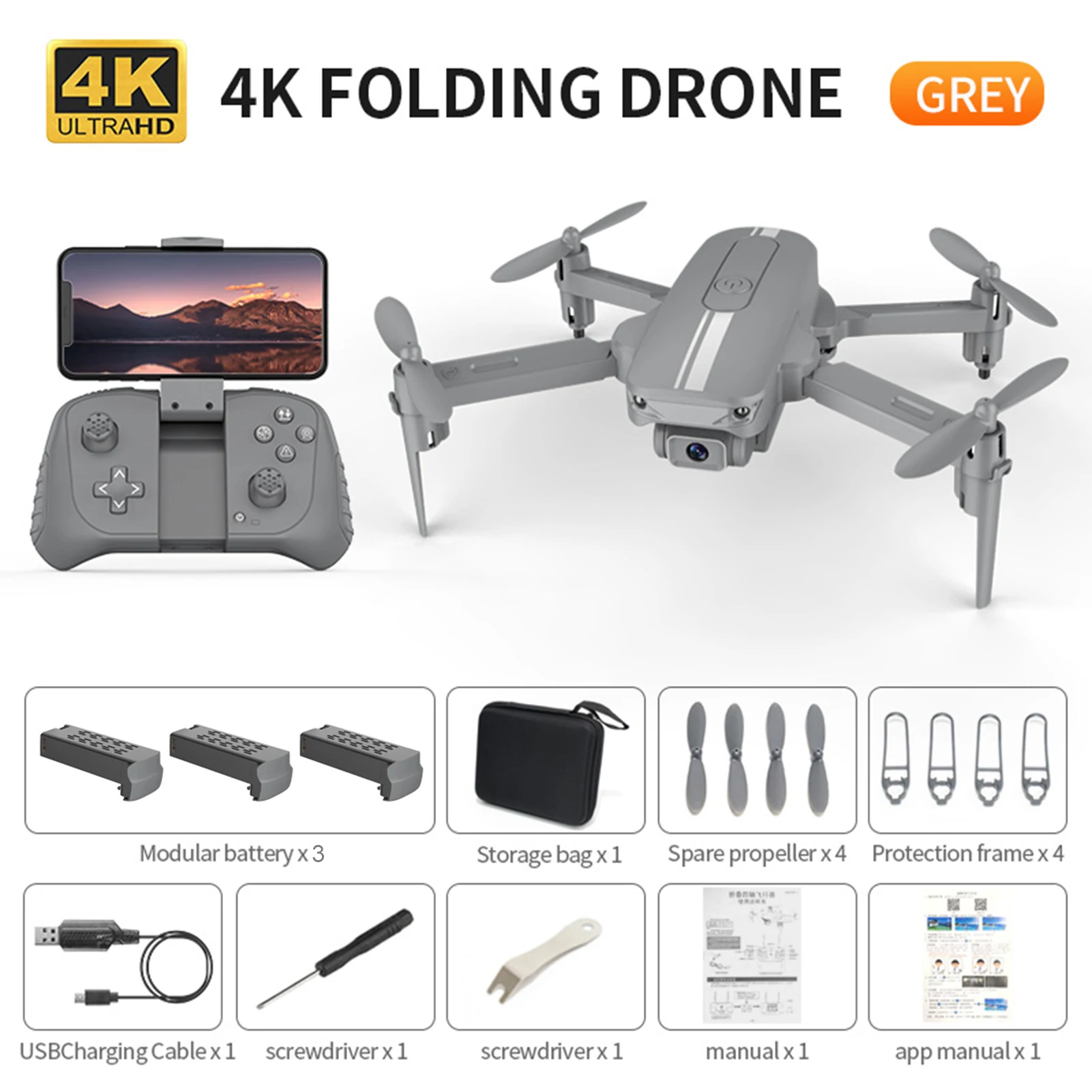 Mini Drone RC avec caméra 4K Wifi FPV, quadricoptère pliable, jouet pour enfants  avec Mode sans tête, fonction Photo vidéo gestuelle - AliExpress