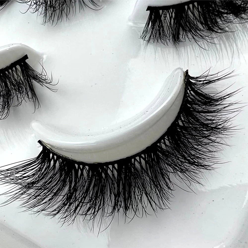 Krátce lashes 5 páry 3D norek lashes přírodní řasa dramatické falešný řasy falešný cils líčení falešná řasa prodloužení maquiagem