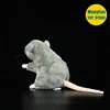 Grey Mouse Plush Toy High Fidelity Rats Plushie Hamster Peluche Lifelike Stuffed Animals Simulation Doll Kawai Toy Gifts 5