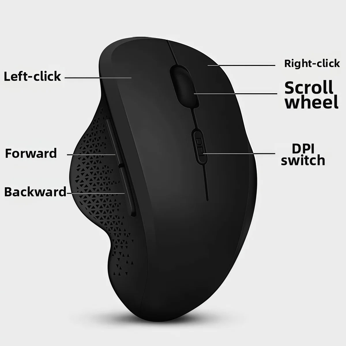 Unsharkable Wireless Mouse Bluetooth-compatible 2.4G Dual Mode Ergonomics Computer Mice Mini Portable for iPad Laptop Desktop 2