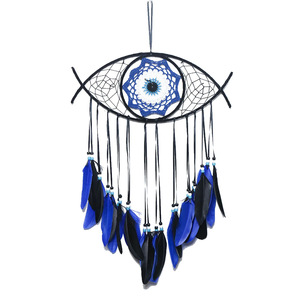 Turkish Eyes Dreamcatcher Wall Hanging DIY Room Backdrop Decor Handmade  Dream Catcher Wind Chimes Pendant Ornament Supplies 5