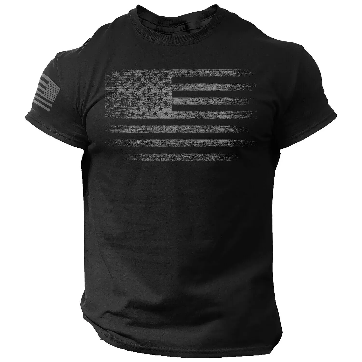 Gym Heren T-Shirt 3d Print Usa Vlag T-Shirt Oversized Casual Zomersportkleding Heren Kleding T-Shirts Met Korte Mouwen