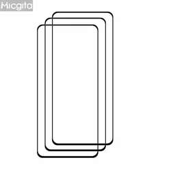 Premium 9H Tempered Glass Screen Protector with Anti - Scratch and Soft Fiber Camera Film for V40 Lite IDN (3 Protectors)