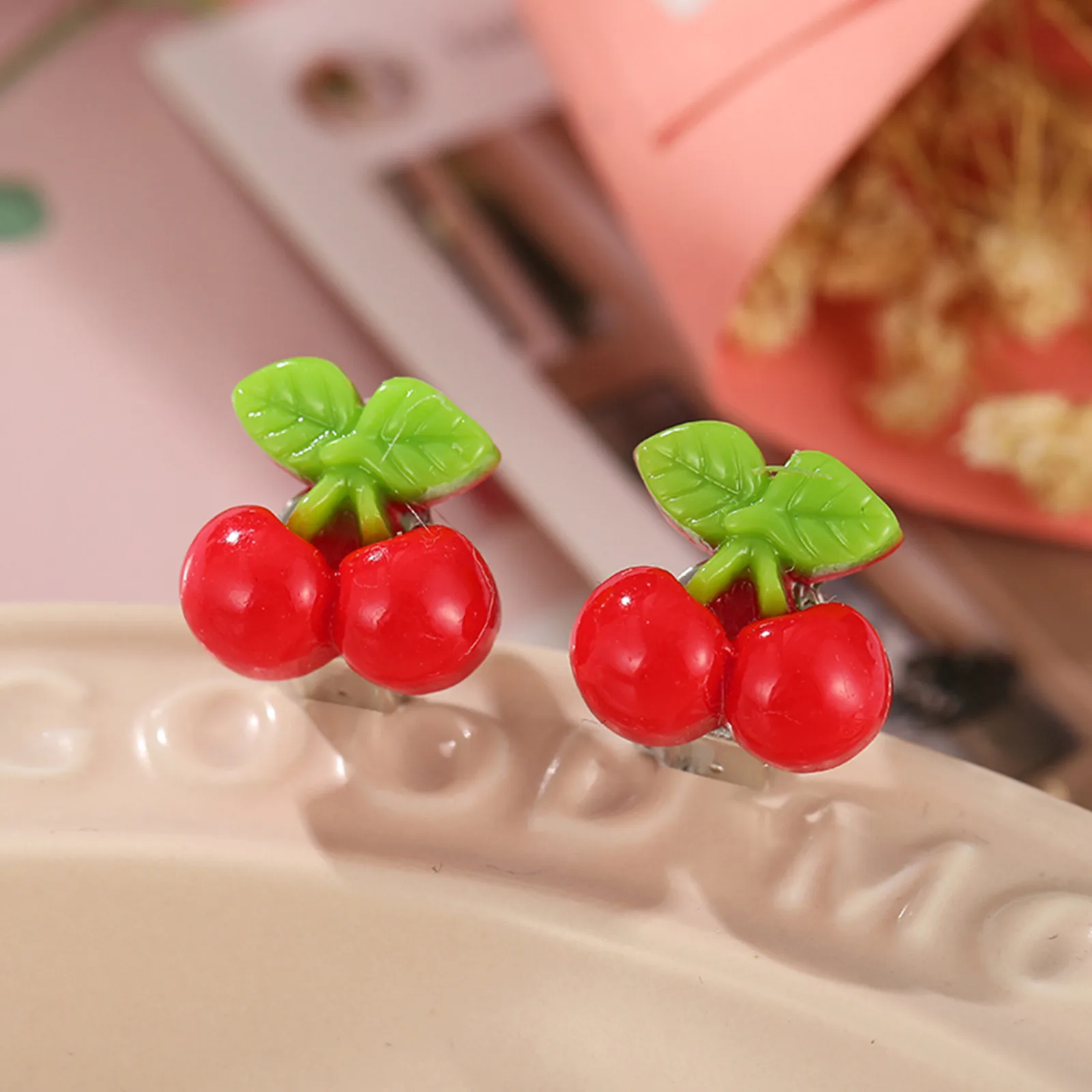 Kit Per Lo Stampaggio Dei Denti Cartoon Baby Stud Ear Clip Girls Punch Fruit Earring Cute Kids Of Ear Baby Care Baby Winter Booties