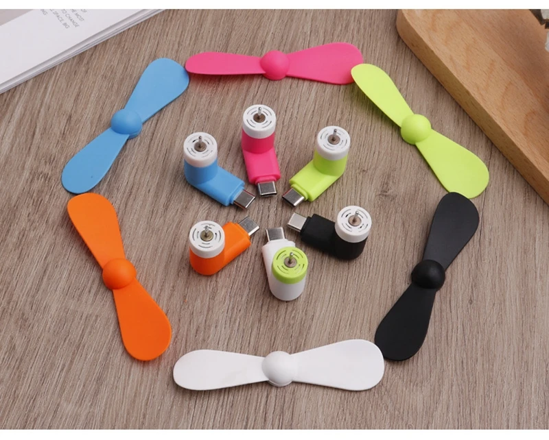 Creative Mini Micro Portable Fan Mobile Phone Mini Fan Charging Treasure Cooling Fan For Type-C USB Gadget Fans Tester 17 S8ac3db3d4c8e48fe96565a070abbbef4z