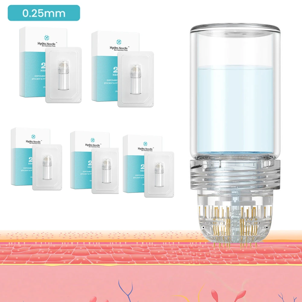 5 Pz/Lotto Derma Face Roller Hydra 20 Needle 20 Pins Titanium Microneedle Stamp Serum System Suggerimenti Riutilizzabili Strumenti Di Bellezza Per La 