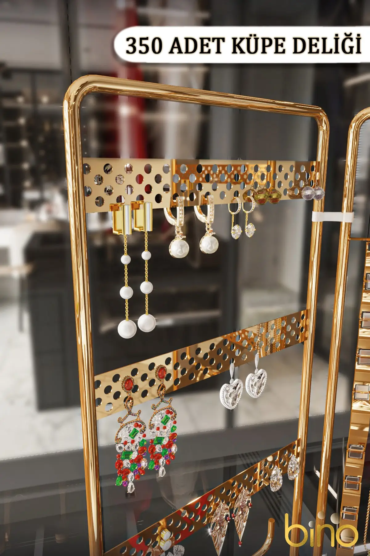 Jewelry Organizer Jewelry Box Decorative Jewelry Stand 3 Piece Neclace Ring Earring 2022 Stylish Trend Fashion Beauty