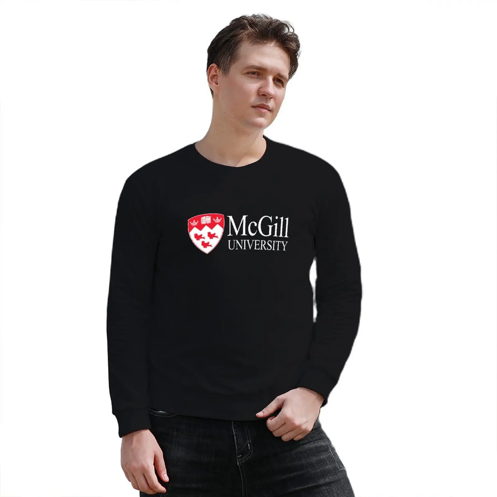 New McGill University Sweatshirt fashion men graphic t shirts men autumn sweatshirt