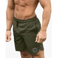 Men's Fitness Running Pants Summer Black Stretch Breathable Cool Shorts 1