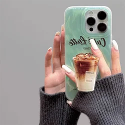 Dazzle Lustre Coffee Latte Grip Tok Holder Phone Case - iPhone SE(2020 2022) (1)
