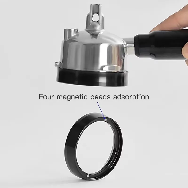 Coffee Dosing Ring Powder Ring 51mm 53mm 58mm Aluminum Espresso Dosing Funnel Magnetic For Portafilter Barista Tools Accessories coffee dosing ring