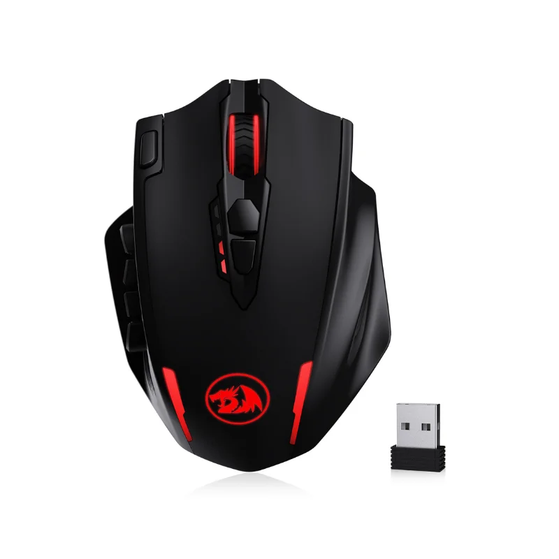Redragon M913 Gaming 16000 DPI con cable 2,4 Ghz inalámbrico RGB ratón óptico para jugadores 16 botones programables, ratón negro/blanco - AliExpress