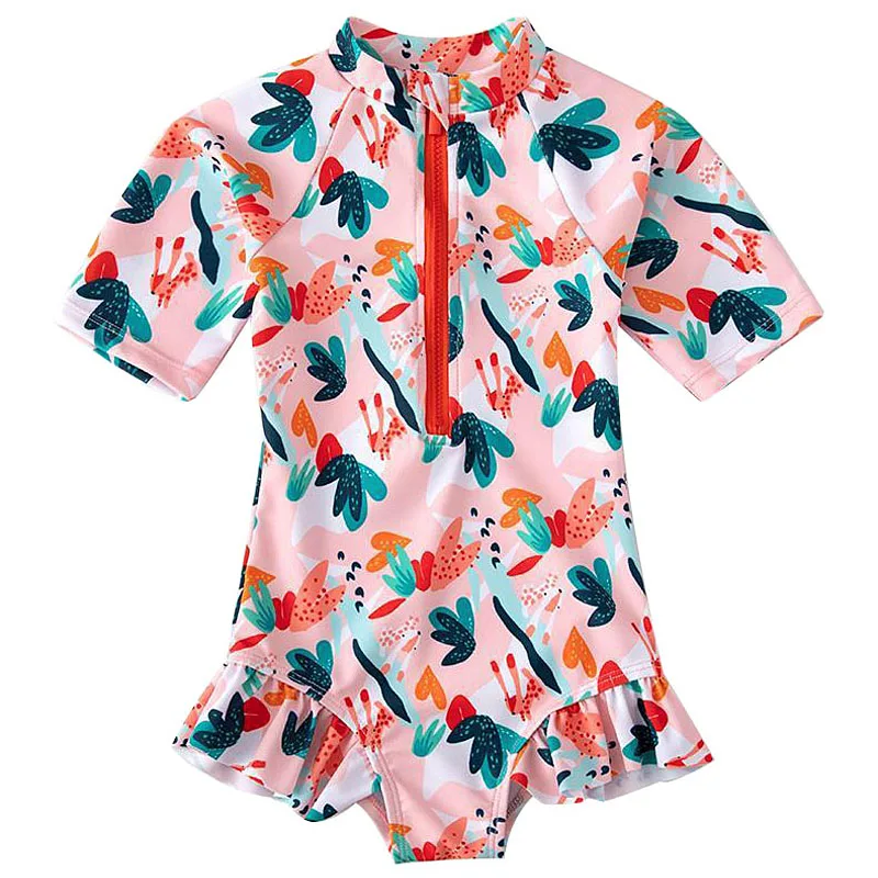 Girl One Piece Suit Children Sunscreen Swimsuit Kid Cute Cartoon Swimwear Toddler Infant Beachwear Bathing Suit one piece swimsuit children swimsuit children swimsuits