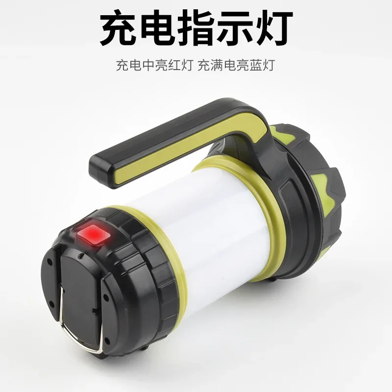 USB 충전 휴대용 LED 램프, 야외 탐험 비상 야간 낚시 비상 손전등, 신제품