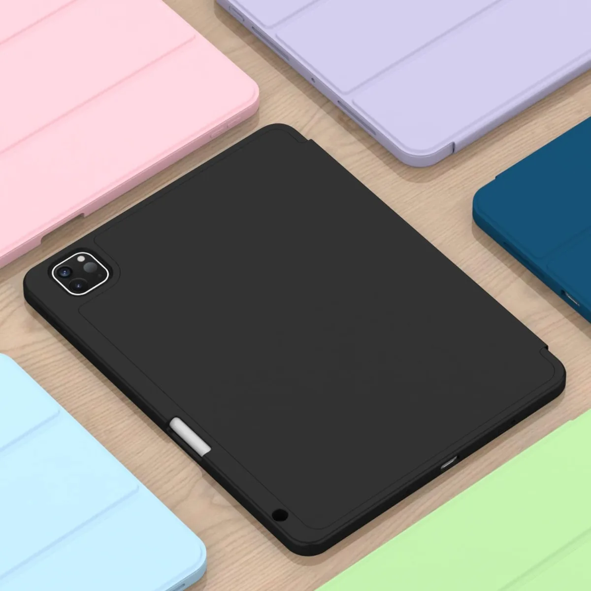 Premium Smart PU Leather Shockproof Cover with S Pen Holder