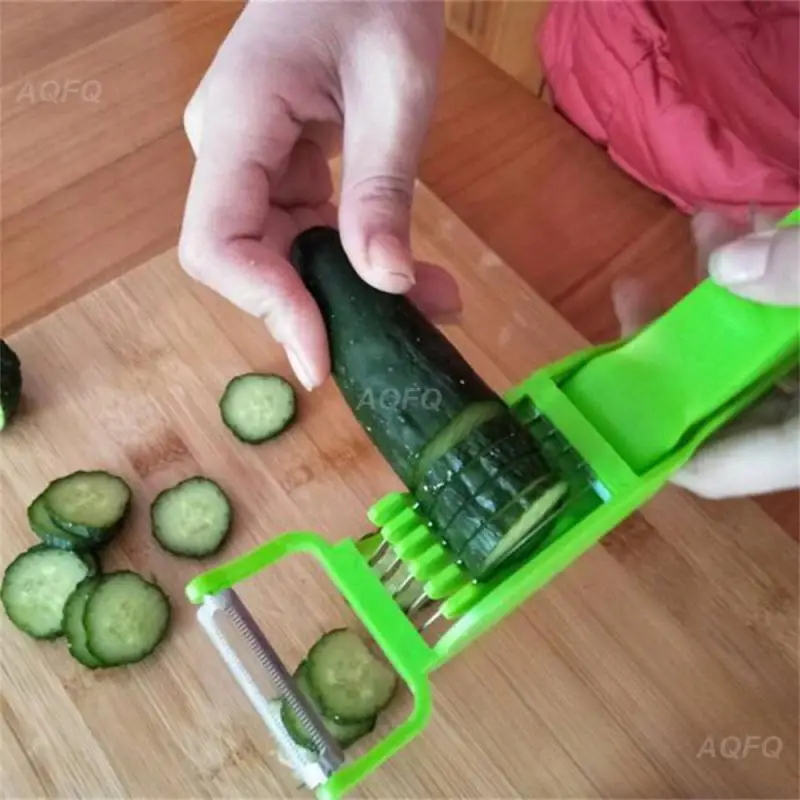 

Portable Fruit Cutter Kitchen Vegetable Peeler Ham Banana Durable Cutter Knife Efficient Must-have Kitchen Tool For Salad Lovers