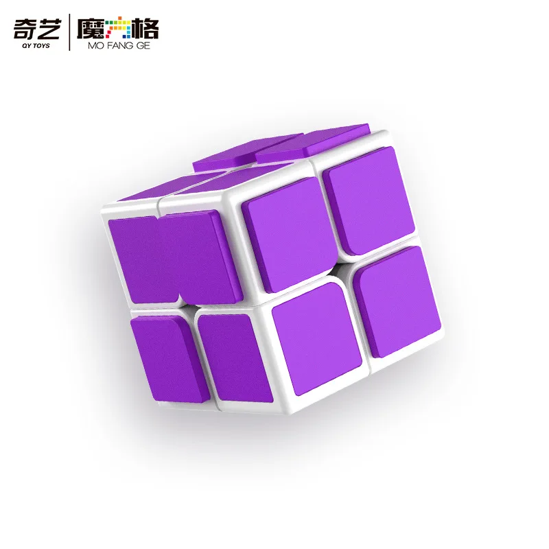 Qiyi OS Cube 2X2 Magnetic Magic Speed Cube Stickerless Professional Fidget Toys Qiyi 2X2 OS Cubo Magico Puzzle 3