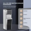 5-in-1 Water Cooler with Ice Maker, Water Dispenser for 5 Gallon Bottle, Bottom Loading, Hot/Cold Water Dispenser Built-in Bulle 5