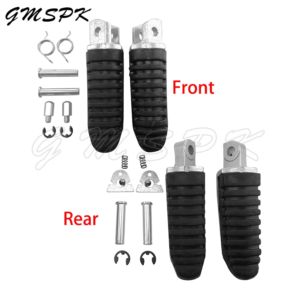 Motorcycle Front Rear Footrest Foot Pegs Pedal Fit for Suzuki V-Strom DL650 DL1000 GSX650 GSX1300 GSX1300R GSR600 GSR750 GSF650
