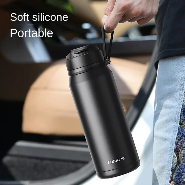 FANJANE Thermos Bottle Cup with Magnetic Tea Infuser Coffee 316 Stainless Steel Vacuum Bottle Keep Cold Hot Travel Business Gift 5