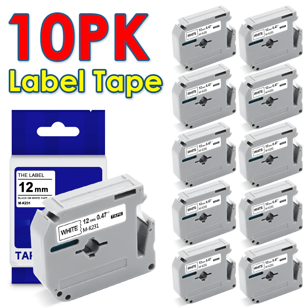 MK-231, 631, 131, P-touch, PT-70, PT-80, 10PK, 12mm