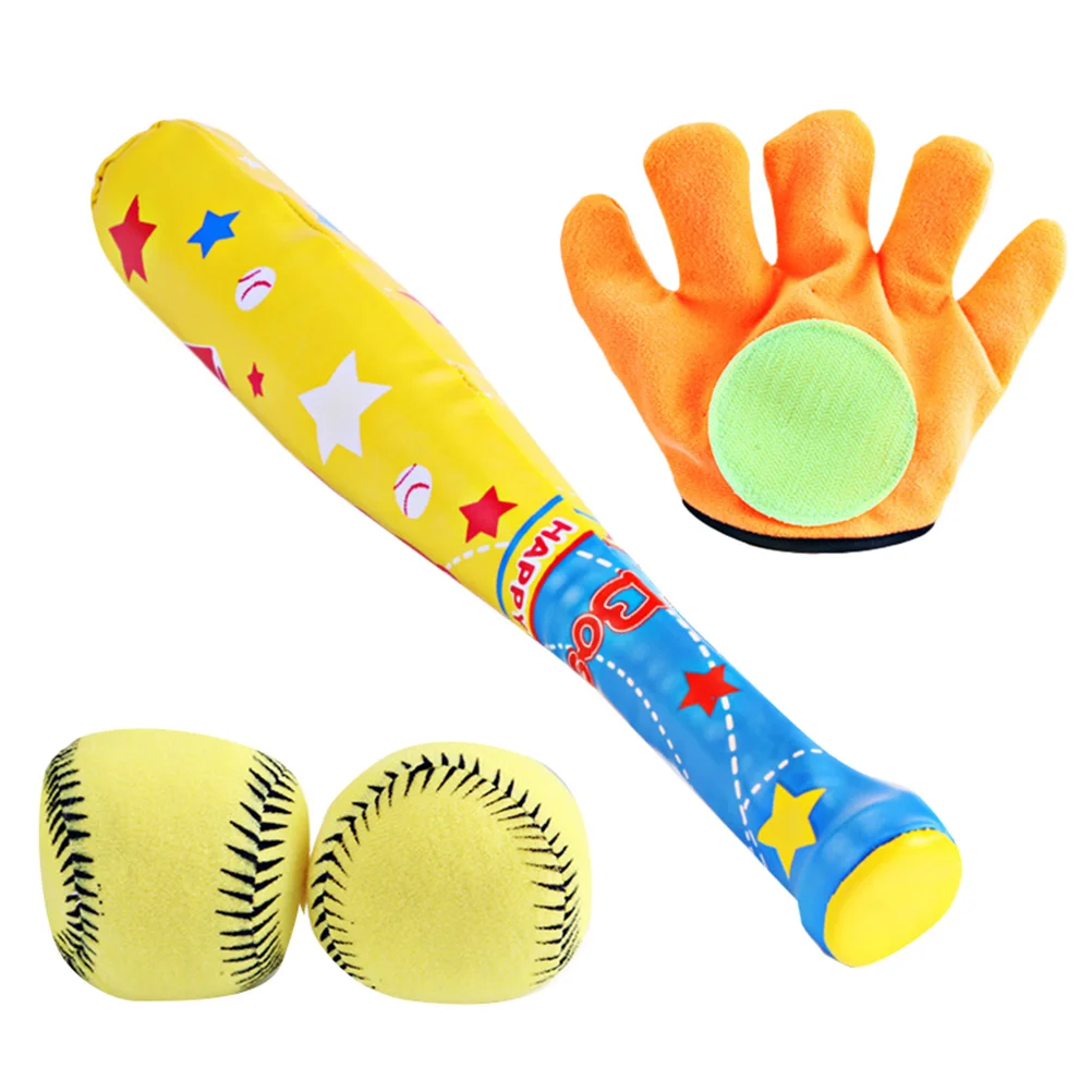 1 Set/4 Kids Playing Set Baseball Bat T-Ball Bats Baseball Bat ABS Baseball Kit Toy For Kids Chindren Outdoor Sports