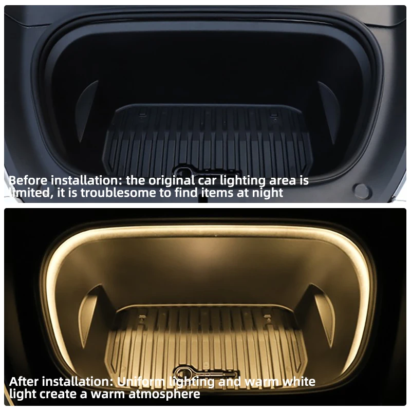 Ambient Front Trunk Light Strip - Easy Install, Waterproof, Flexible Auto Lighting 12V