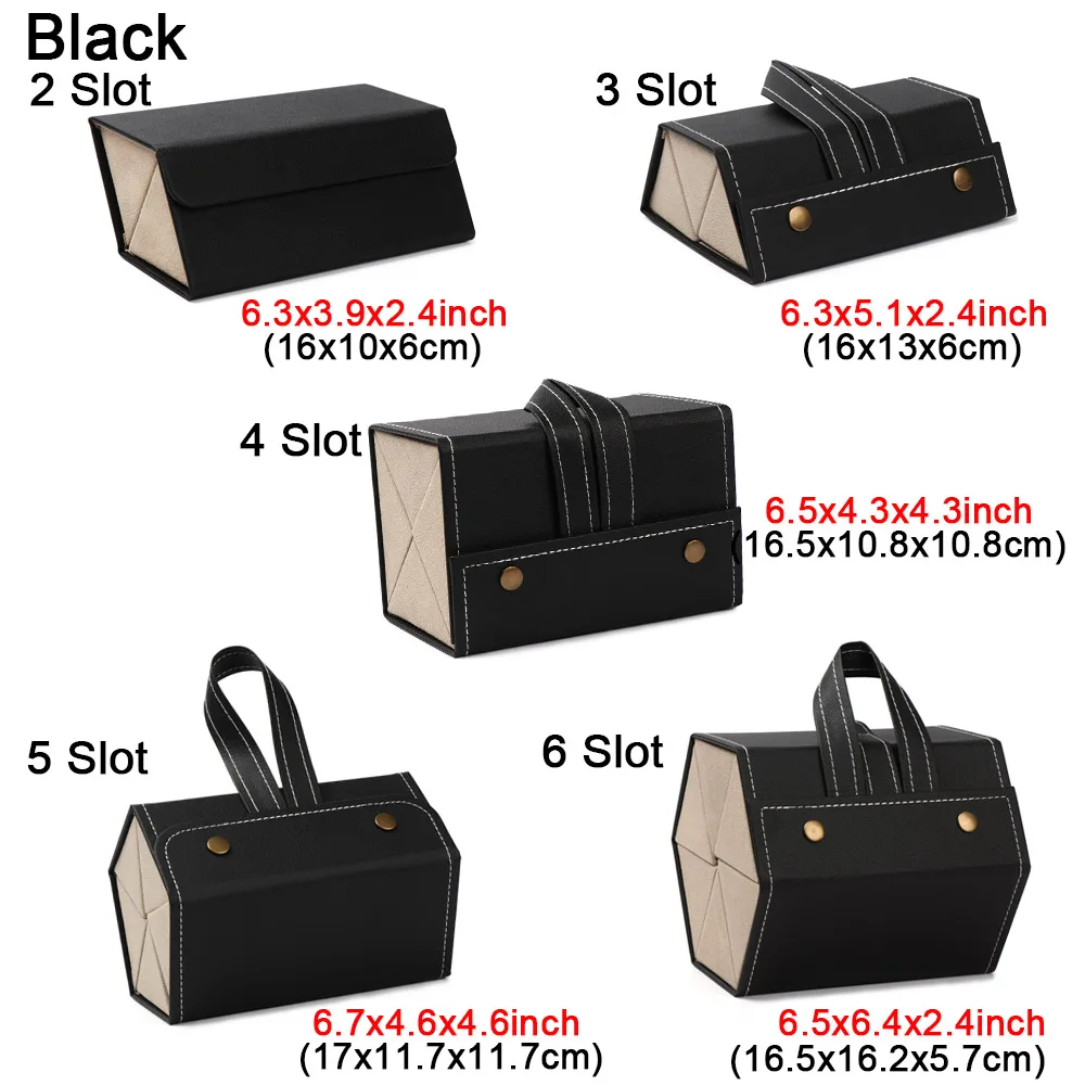 Fashion PU Leather Glasses Organizer Portable Multi-slot Folding Eyeglasses Holder Travel Storage Box Display Sunglasses Case