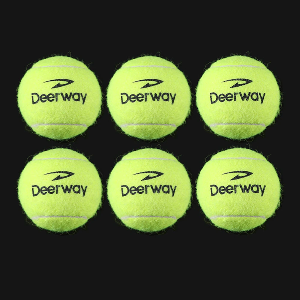 6/12 stücke Tennisbälle mit Mesh Tragen Tasche Praxis Ball Hohe Elastizität Haustier Hund Spielen Bälle Outdoor Training sport Wettbewerb – Detail 9