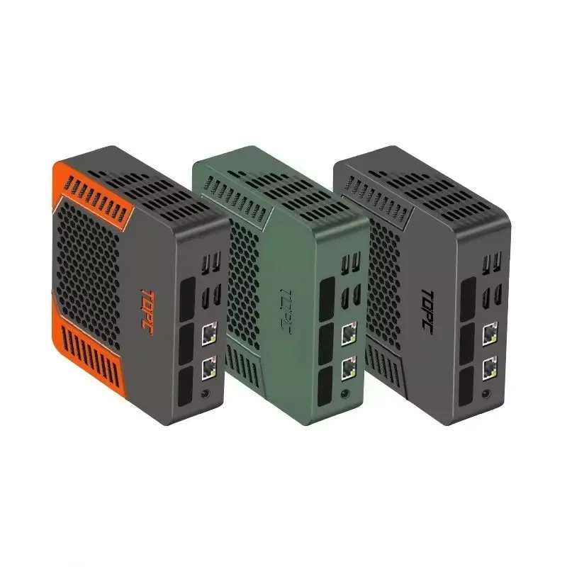 Topton Mini PC AMD Ryzen 7 8845HS ES Barebone Computer Windows 11 2xDDR5 PCIe4.0 2*HDMI2.0 USB4.0 Gaming PC Triple Display WiFi6 2
