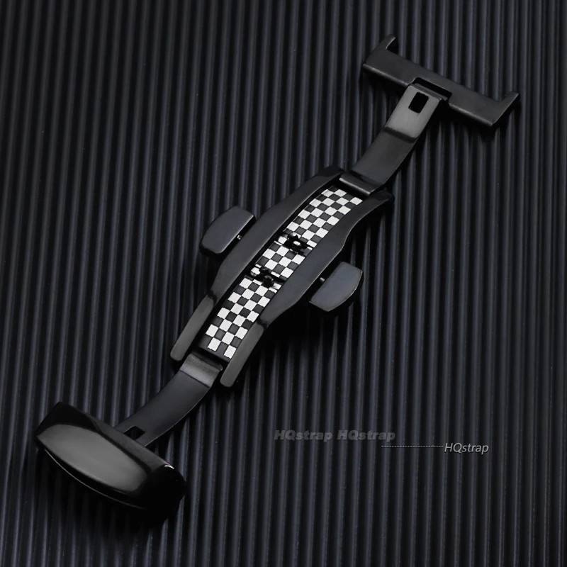 Polished Stainless Steel Butterfly Buckle Watch Clasp Accessory