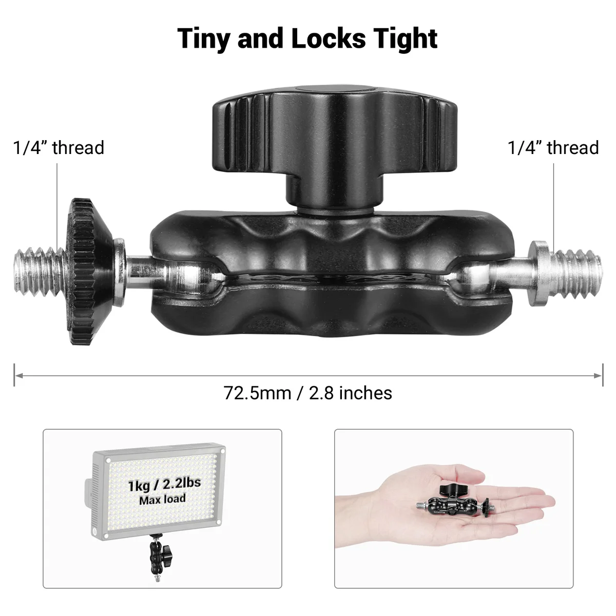 SmallRig Universal Magic Arm with Small Ball Head Monitor Magic Arm For Sony A7S3 / For Canon Camera Accessories — view 2