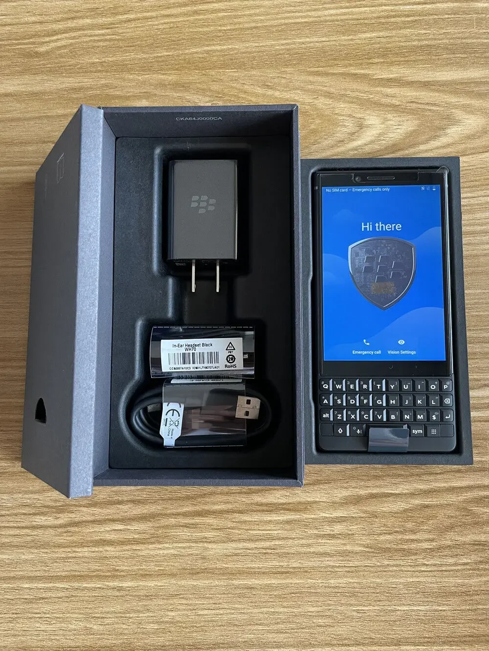 언락 블랙베리 KEY2 휴대폰, 64GB ROM, 6GB RAM, 12MP, 4.5 인치 모바일 카메라, 스마트폰 블루투스 터치 스크린  바-Freehip.co.kr