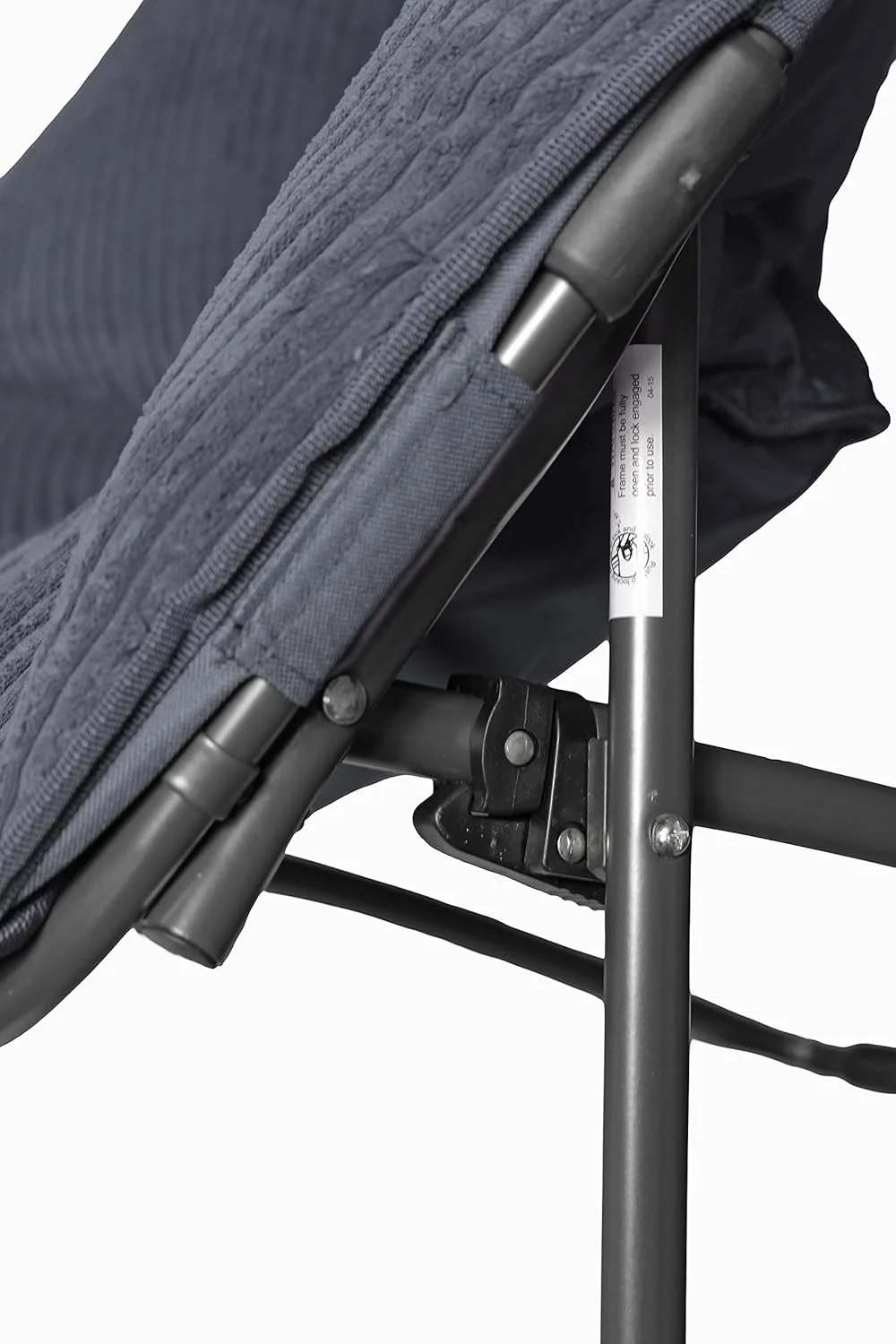 Hexagon Folding Dish Chair, Portable Metal Frame, Comfortable Corduroy, Pack of 2 for Gaming and Living Rooms