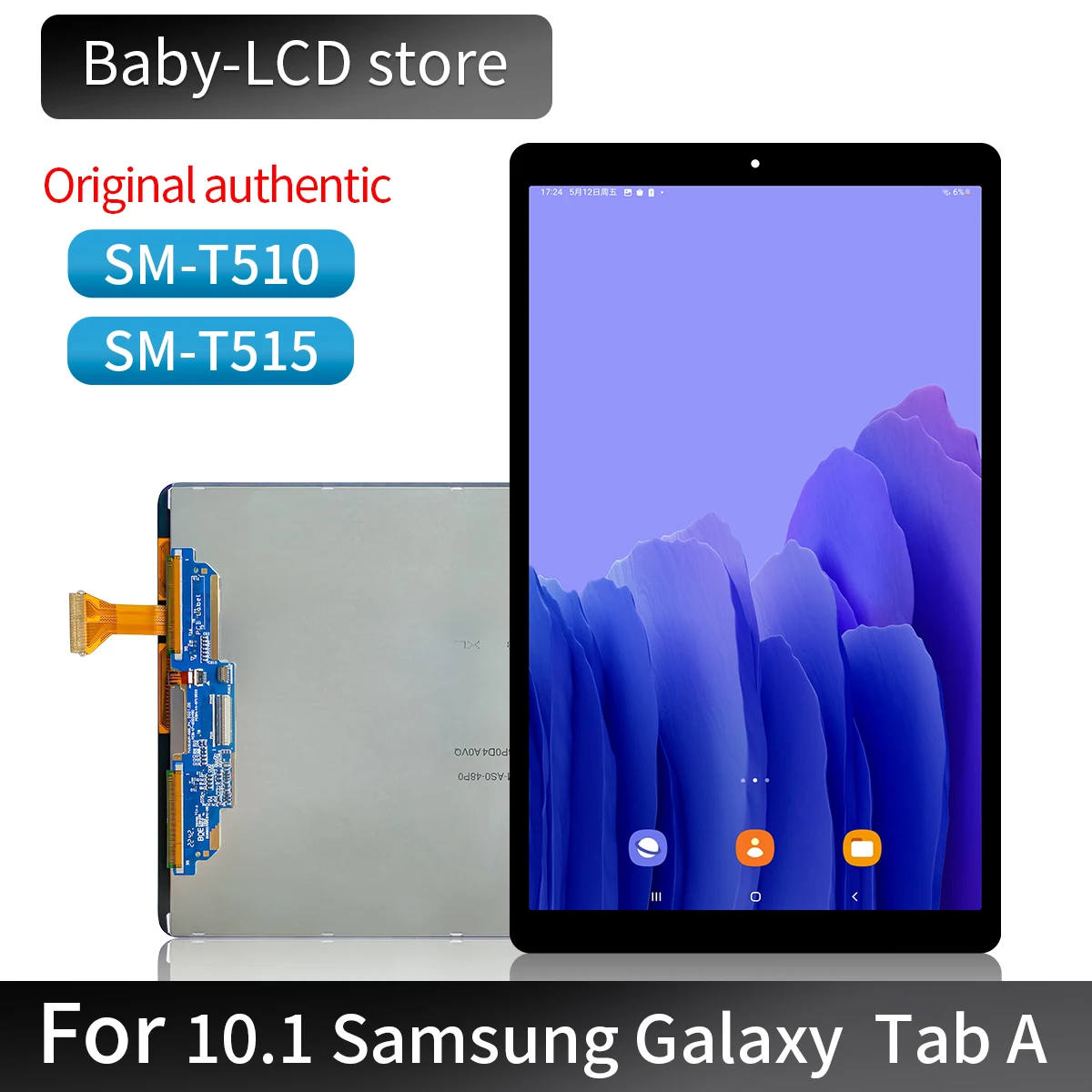 

New Lcd T510 For Samsung Galaxy Tab A 10.1 T510 Display T515 T517 Touch Digitizer Sensor Matrix Assembly Replacement SM-T510