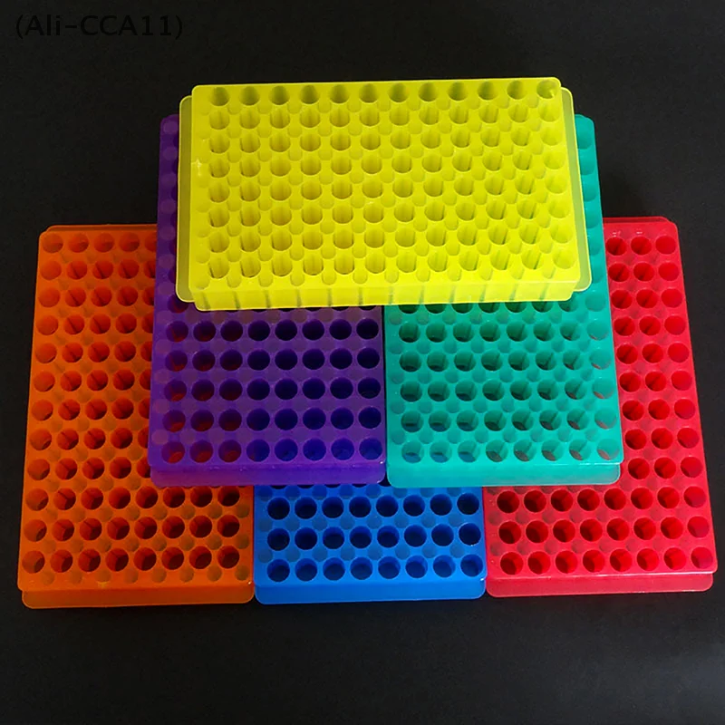 96-well Double-sided Coloured Miniature Centrifuge Tube Rack Laboratory 0.5ml/1.5ml/2ml EP Tube Holders